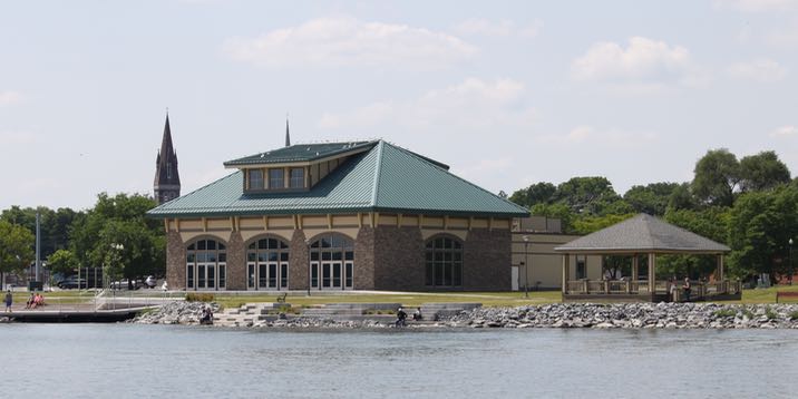 Geneva Visitor and Events Center from Seneca Lake looking North West