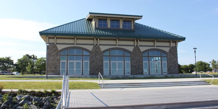 Geneva Visitor and Events Center view from the lake landing